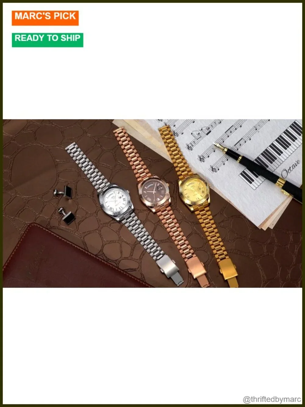 Analog Quartz Stainless Steel Business Dress Watch Day Date